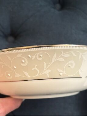 Set of TWO Lenox Opal Innocence fruit dessert bowls set of TWO